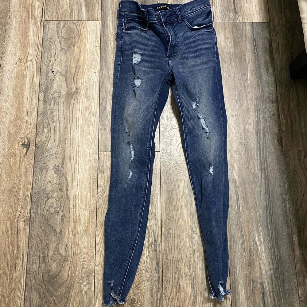 Ultra High rise ankle skinny Jeans